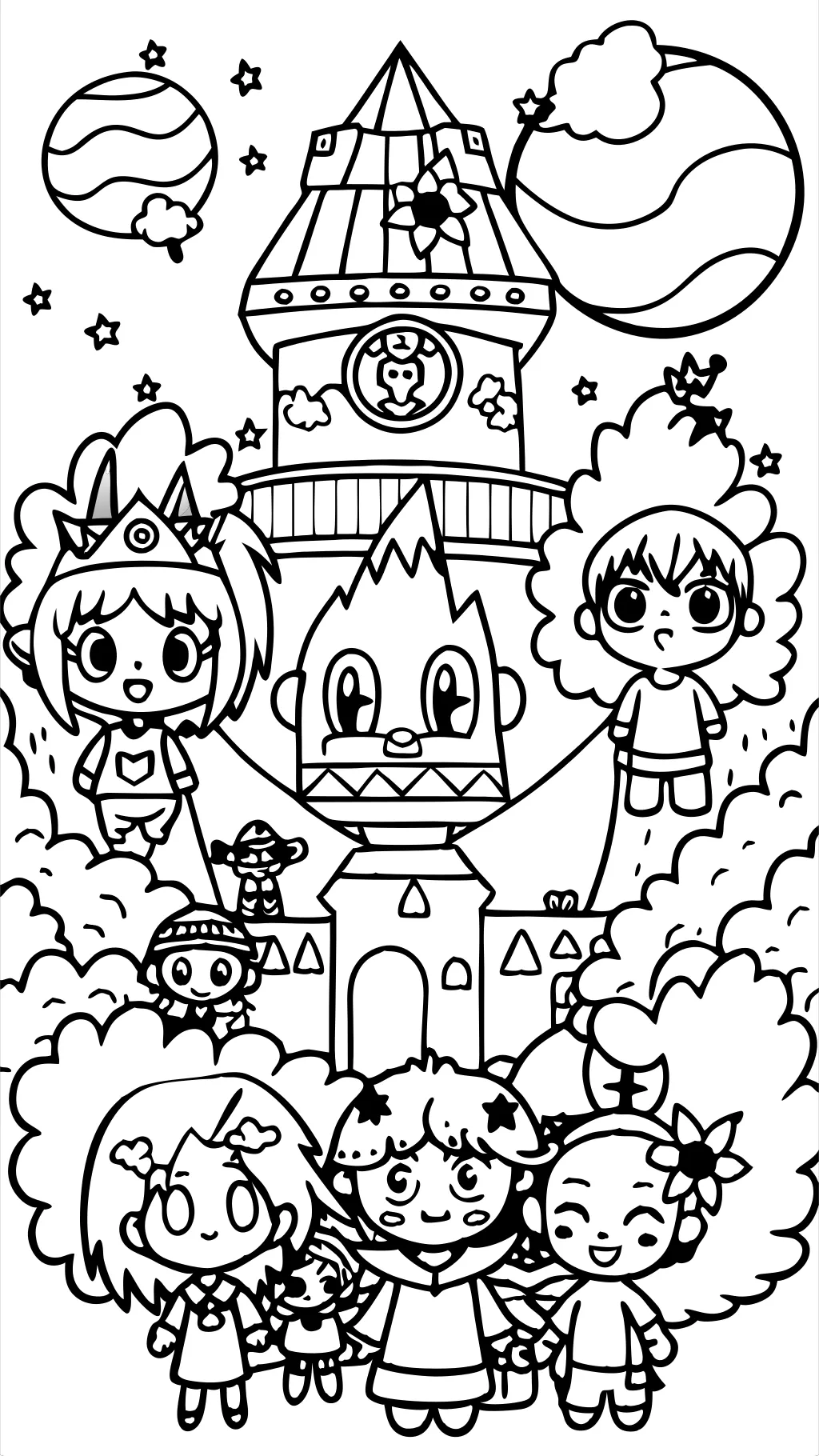 free coloring pages of anime